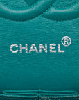 Chanel Matrace 25 Cocomark Double Flap ilver  Chain Shoulder Bag Light Green  Lady CHANEL