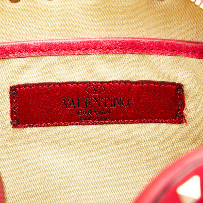 Valentino Garavani Rockstuck 斜挎包 皮革 紅色