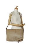 Burberry Nova Check Sliding Shoulder Bag Beige Leather  BURBERRY