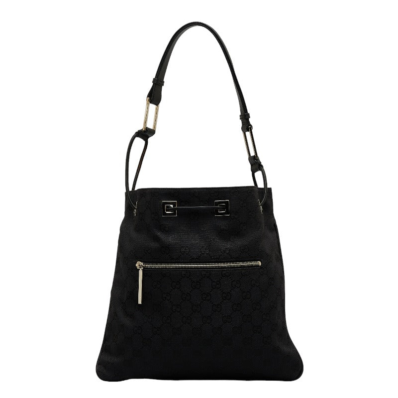 Gucci One-Shoulder Handbag 001 4021 Black Canvas Leather  Gucci