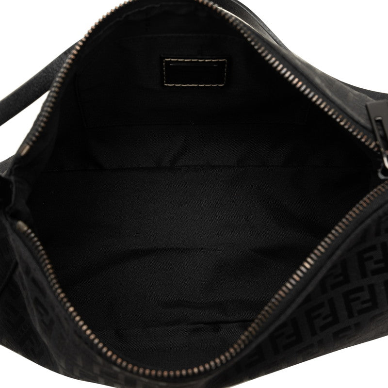 Fendi Zuo Mini Handbags Porch 8BR156 Black Canvas Leather  Fendi