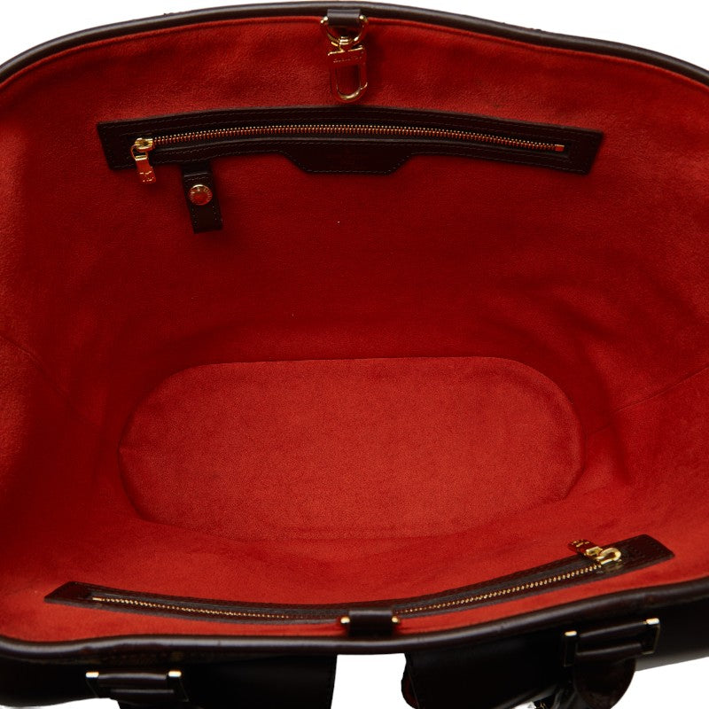 Louis Vuitton GM Handbag N51120 Brown PVC Leather Lady Louis Vuitton
