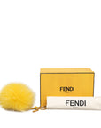Fendi Pompom Bag Cham Keyholder 7AR259 Yellow