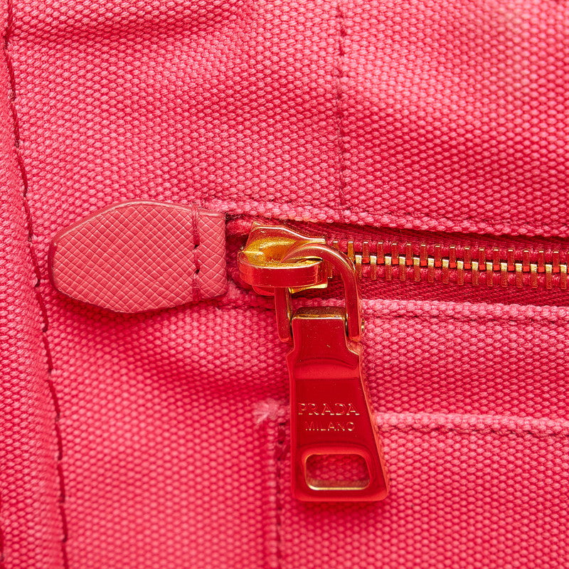 Prada Kanapa Mini Handbag Shoulder Bag 2WAY 1BG439 Pink Canvas Ladies Prada