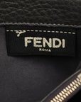 Fendi Pequebu Seleria Silver Tools Long Wallet Gray Leather Ladies Fendi