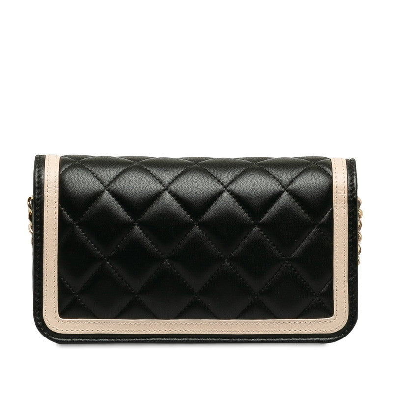 Chanel Mattress Cocomark ingle Flap Sloping Chain Shoulder Bag Black Pink  Lady Chanel