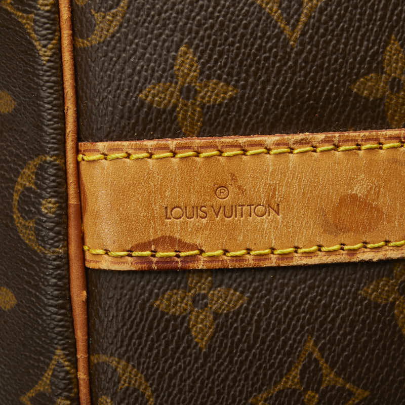 Louis Vuitton Monogram Keepall Bandouliere 55 Boston Bag 2WAY M41414 Brown PVC Leather  Louis Vuitton