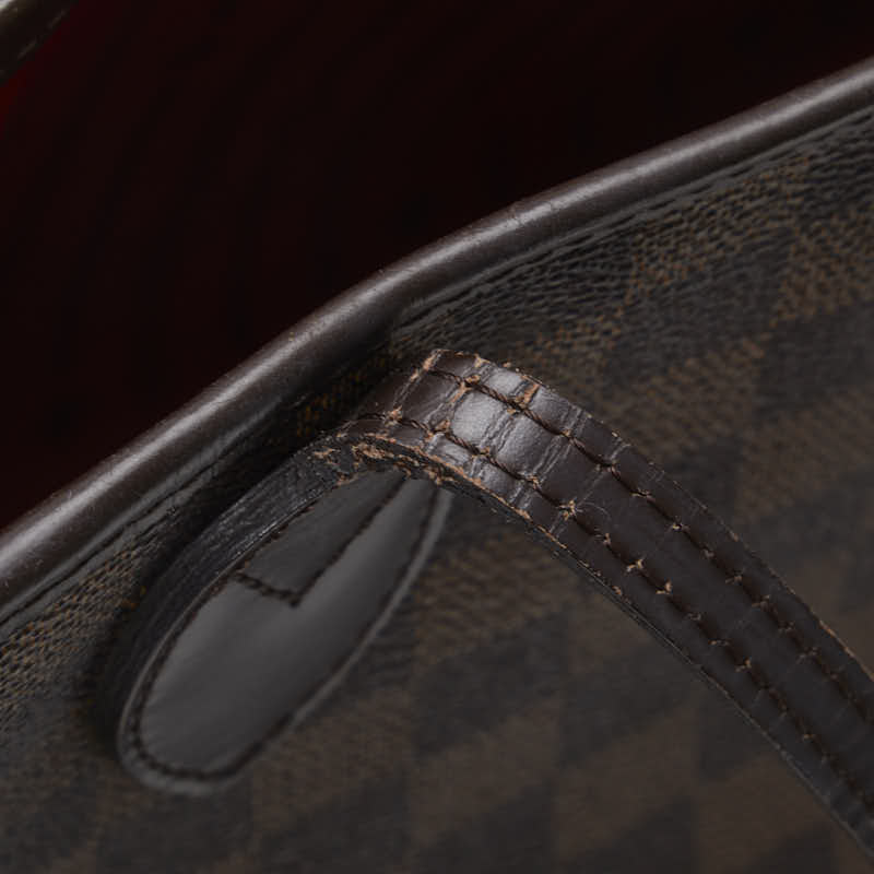 Louis Vuitton Damier Neverfull N51109 托特包 PVC/皮革 棕色