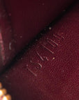 Louis Vuitton Monogram Verney M93607 Card Case Patent Leather Amarrant Pearl Ladies
