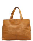 Burberry Noneva Check  Handbag Tote Bag Beige Leather