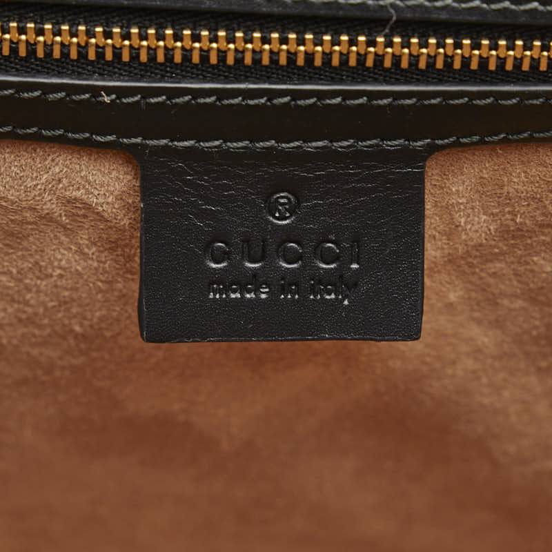 Gucci Gucci Silver 431665 Shoulder Bag Leather Black Gold Ladies Gucci