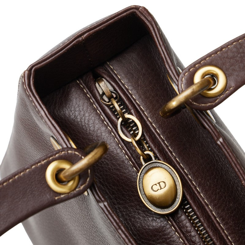 Dior Dior Ladyboard Handbags Leather Brown Ladyboard