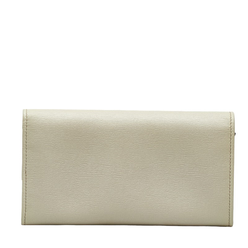 Gucci Interlocking G Long Wallet 309702 White Leather  Gucci