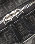 FENDI Mini Travel Bag in Canvas Leather Black 7VA542