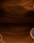 Celine Macadam Backpack Brown PVC Leather Ladies Celine