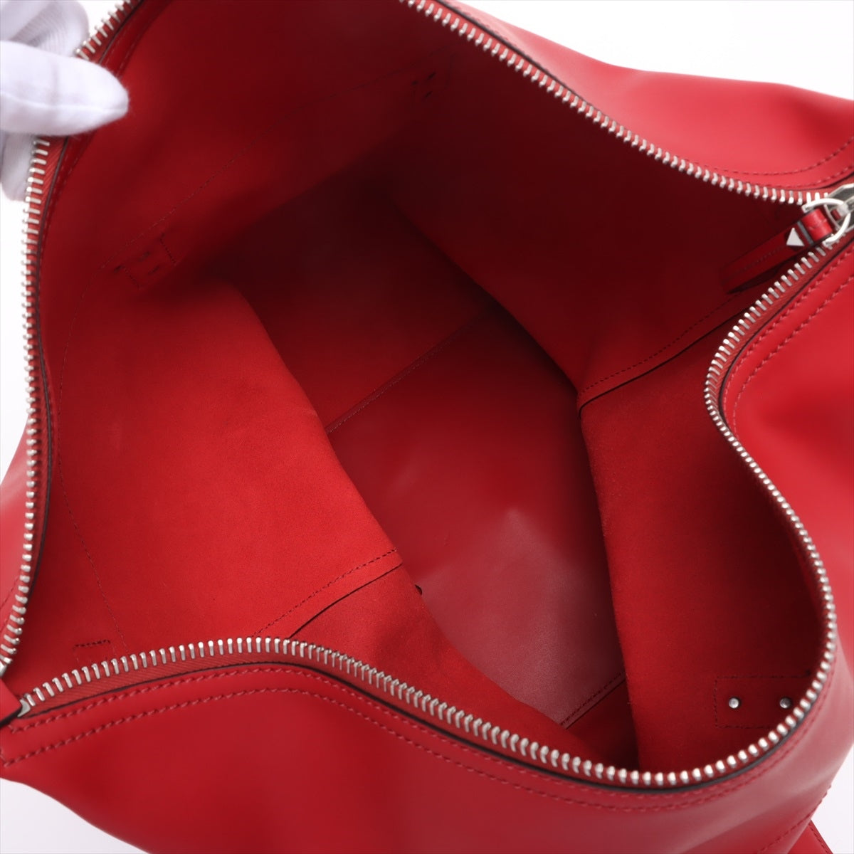 Valentino Leather 2WAY Shoulder Bag Red