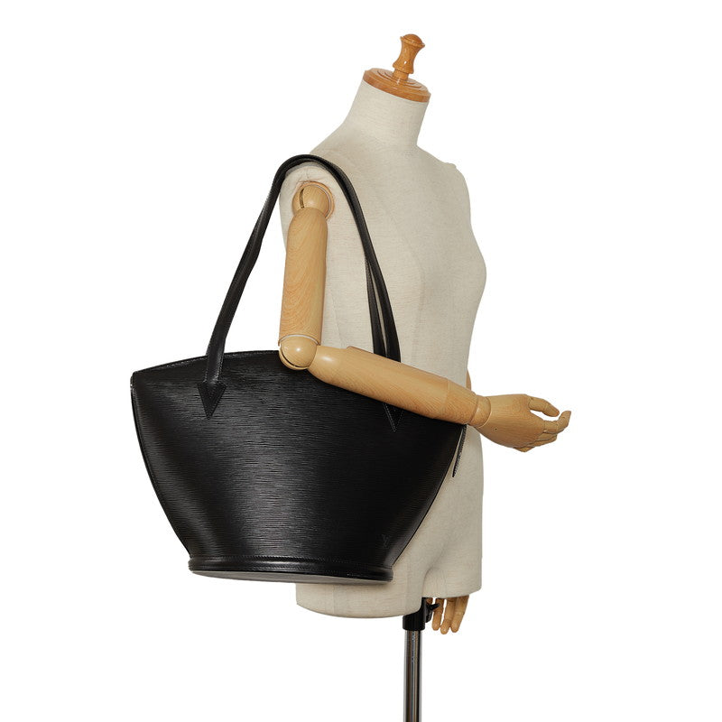 Louis Vuitton Epic Sanjack Shopping Handbag M52262 Noir Black Leather Lady Louis Vuitton