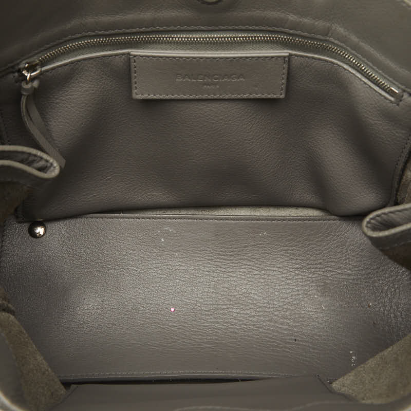 BALENCIAGA Handbag Shoulder Bag 2WAY 370926 Grey Leather Ladies