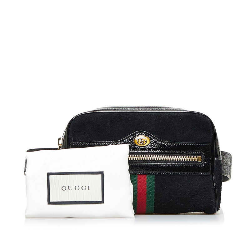 Gucci GG Office Shelly Line Sliding Body Bag West Bag 517076 Black Emmeline Sweater Ladies Gucci