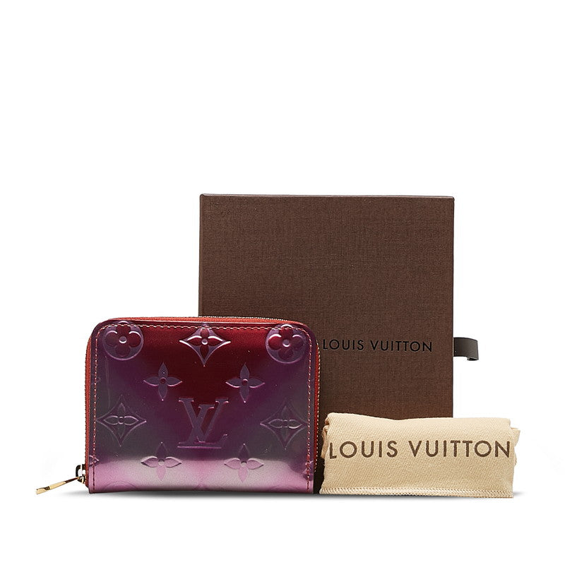Louis Vuitton Verney Zipper Coins Valentine Limited Card Case Coin Case M90523 Pink Grading Patent Leather Lady Louis Vuitton