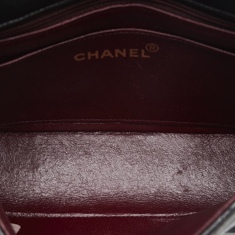 CHANEL Mini Flap Chain Shoulder Bag in Lambskin Black