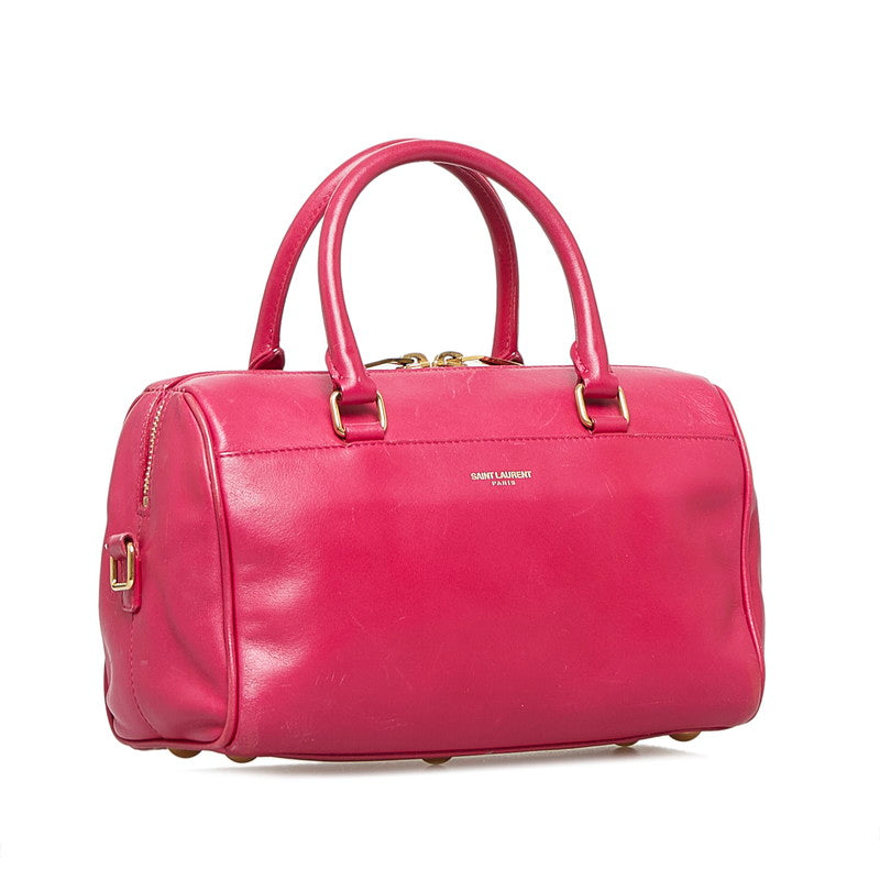 Saint Laurent Duffle Bag in Calf Leather Pink 330958