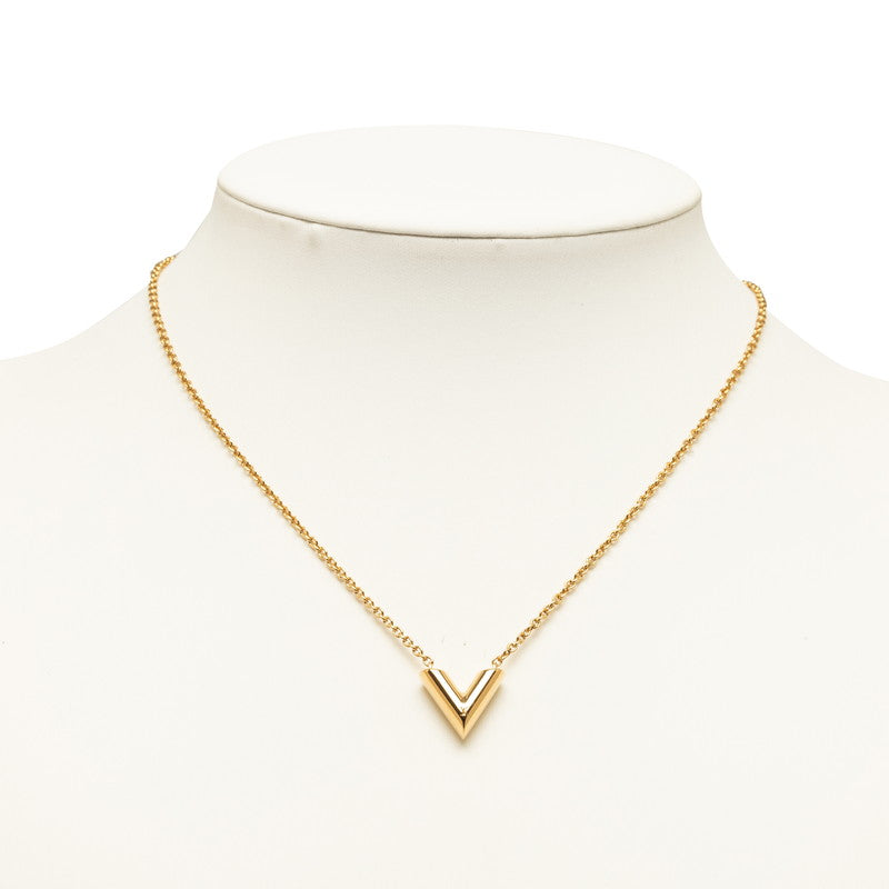 Louis Vuitton Gold Tone Essential V Perle Necklace Louis Vuitton | TLC