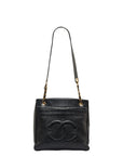 Chanel Cocomark Gold  Chain houlder Bag  Bag Black Caviar S  CHANEL
