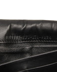 Fendi Pikachu Long Wallet 8M0377 Black Gold Leather Ladies Fendi