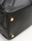 LOEWE LOEWE Amazon 50 Anagram Boston Bag Travel Bag Travel Bag 2WAY Shoulder Bag Black Black Gold  Blumin