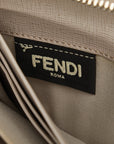 Fendi Flower Roundfather Long Wallet 8M0299 Beige Leather Ladies Fendi
