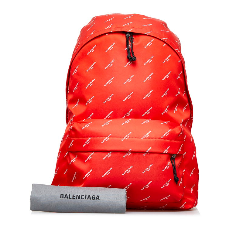 BALENCIAGA Explorer Backpack in Nylon Red 503221 Men‘s