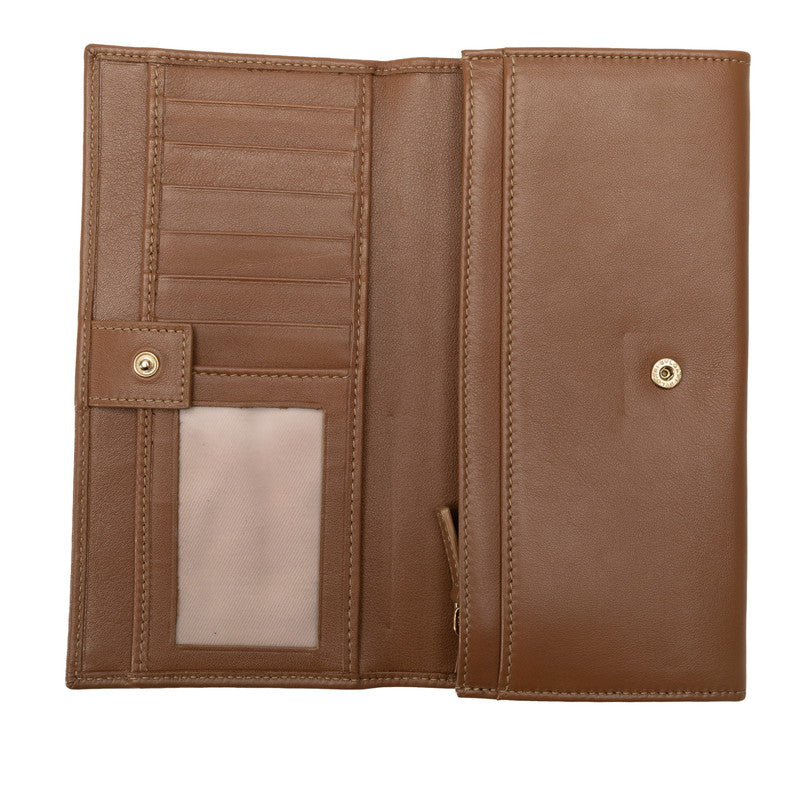 BVLGARI Bulgari Colore, two folded wallets, leather brown, ladies, luxury market