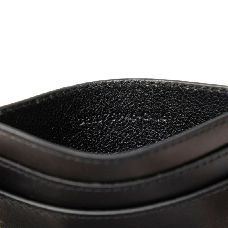 Saint Laurent Cardholder Leather Black 375946