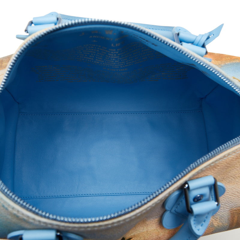 Louis Vuitton Masters Collection Turner Speed 30 Handbag M43306 Blue Multicolor PVC Leather Ladies Louis Vuitton