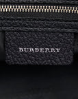 Burberry Noneva Check Handbag Beige Canvas Leather