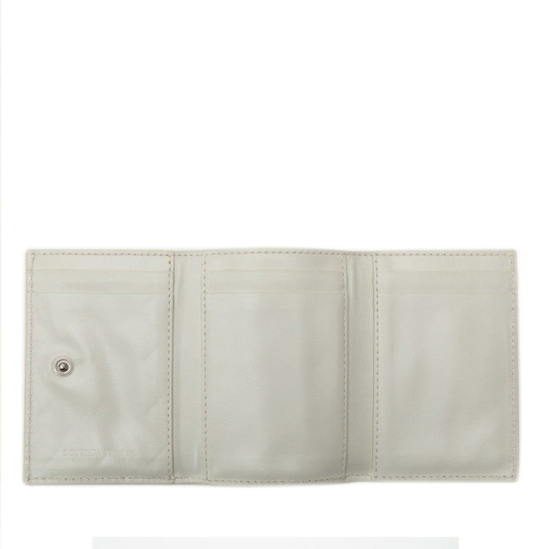 BOTTEGAVENETA BOTTEGAVENETA Interlude Three Folded Wallet Leather White