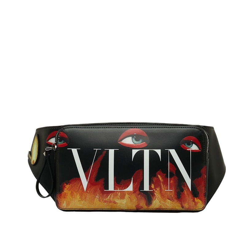 VALENTINO Belt Bag Body Body Emilio Vilabra Black Leather