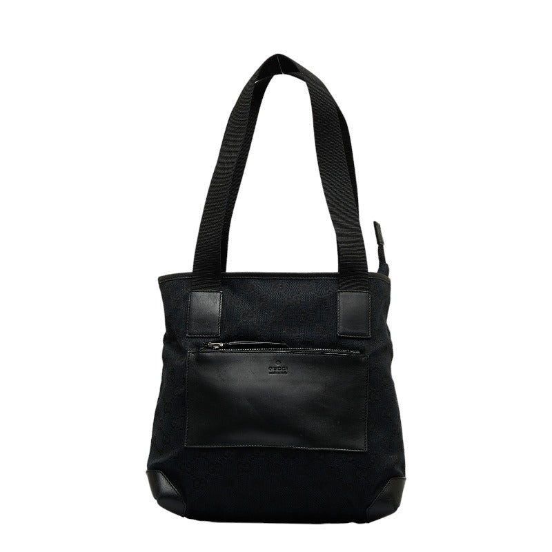 Gucci GG canvas handbag 019 0402 Black canvas leather ladies Gucci