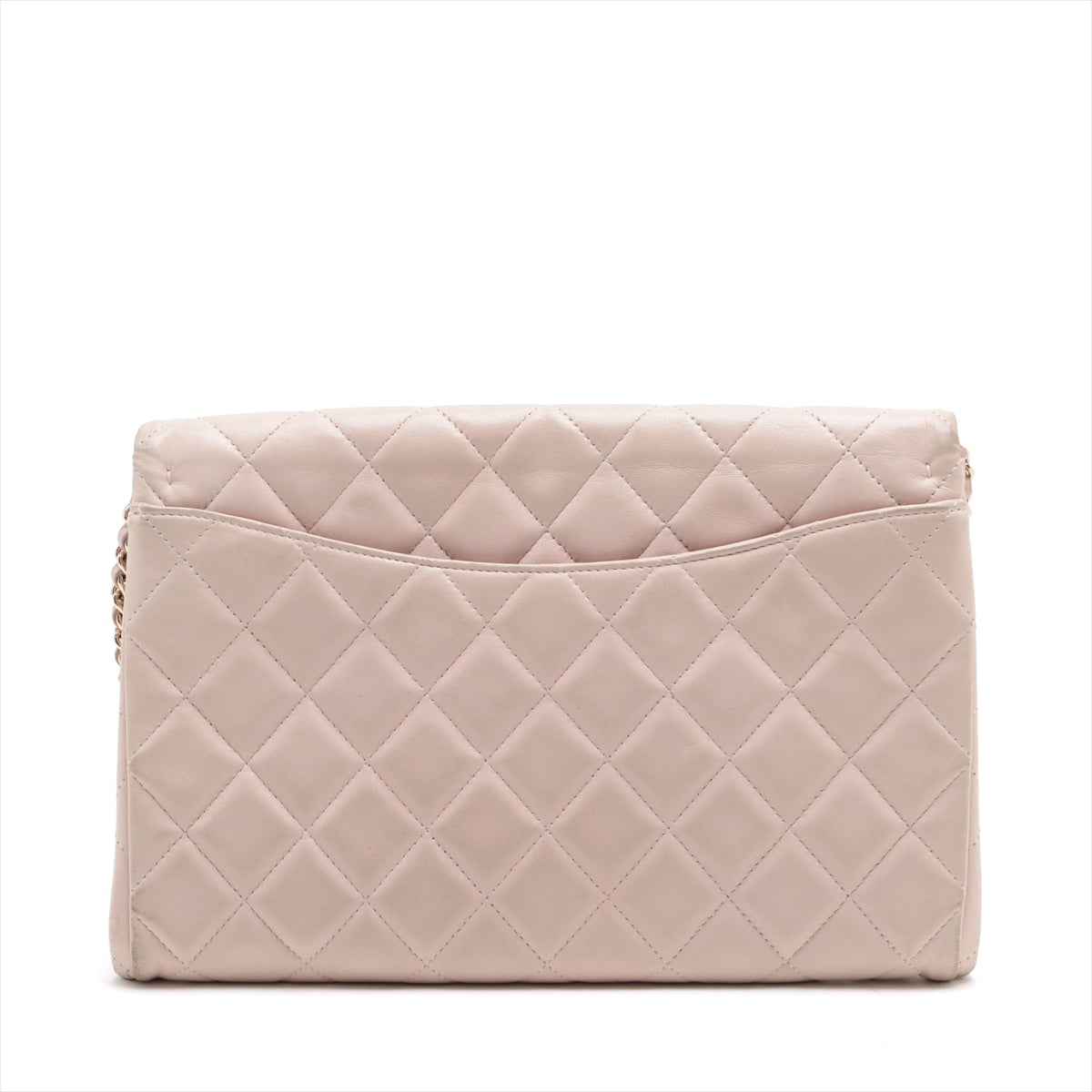 Chanel Mattress kin Chain Shoulder Bag Pink Gold  15th