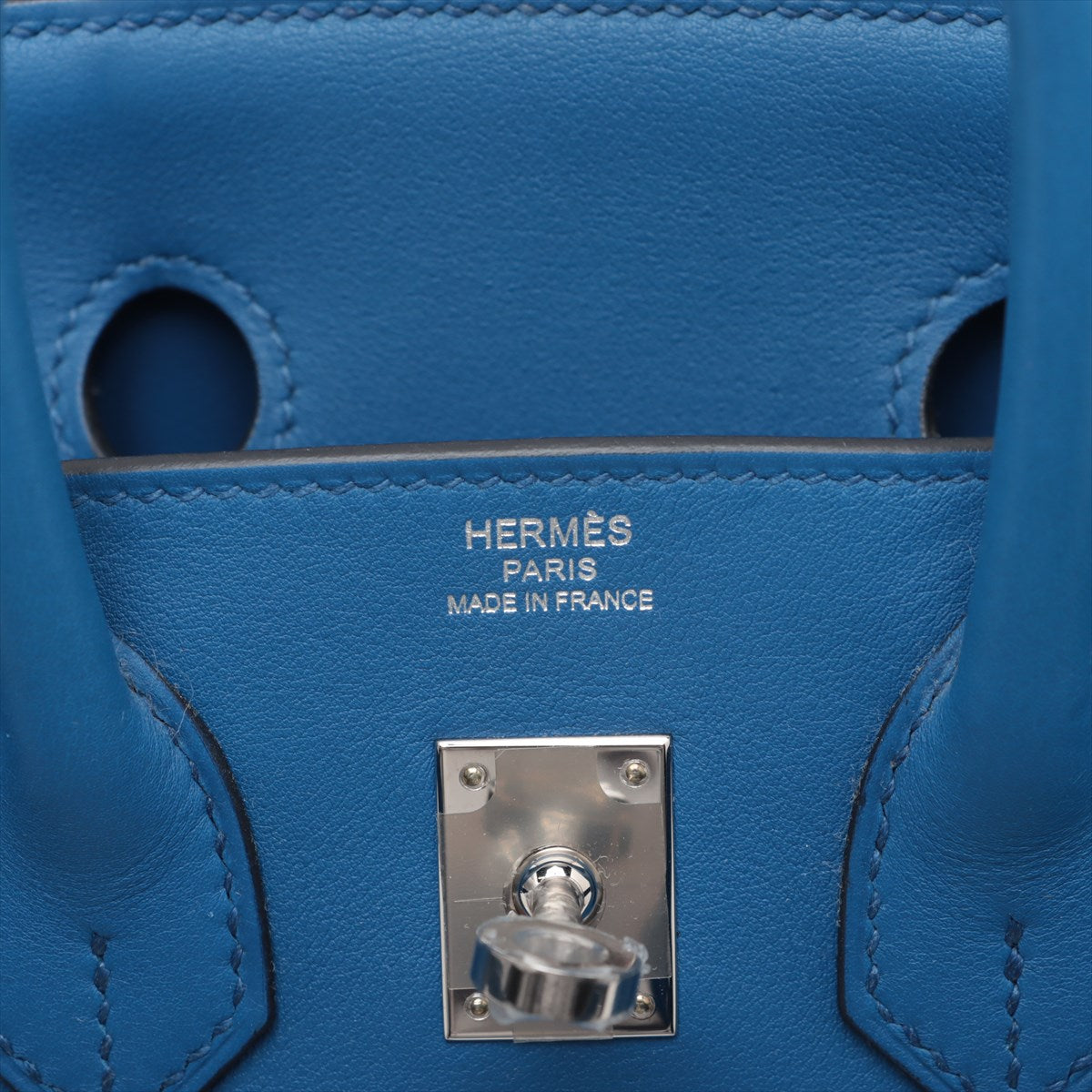 Hermes Bur 25 Switch Blue France Silver Gold  U: 2022