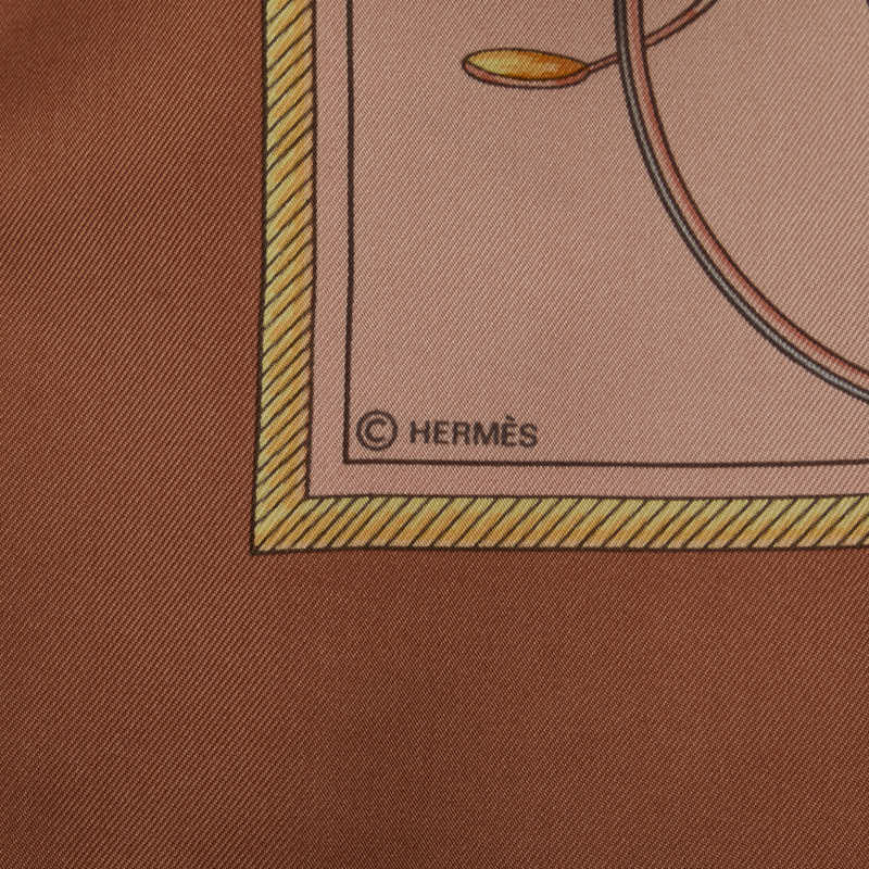 Hermes Carré 90 Les Voyages A Transformation Horse carf Pink Silk  Hermes