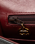 Chanel Matrace 25 Double Flap Chain Shoulder Bag Black kin  Chanel