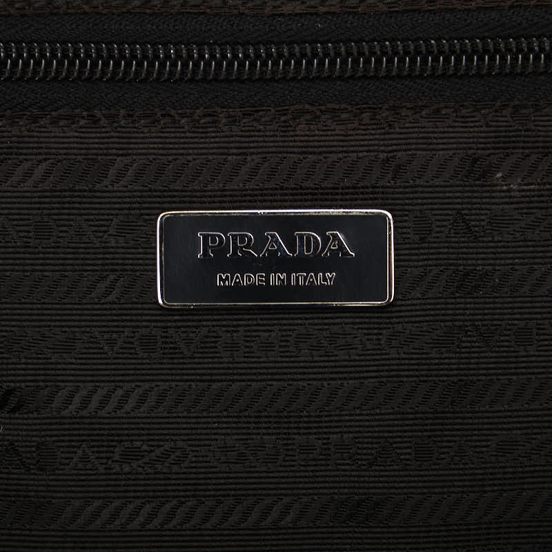 Prada Test Sapphire Handbags Boston Bag VA0528 Black Nylon Leather  Prada