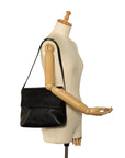Loeb One-Shoulder Bag Black Leather Ladies LOEWE