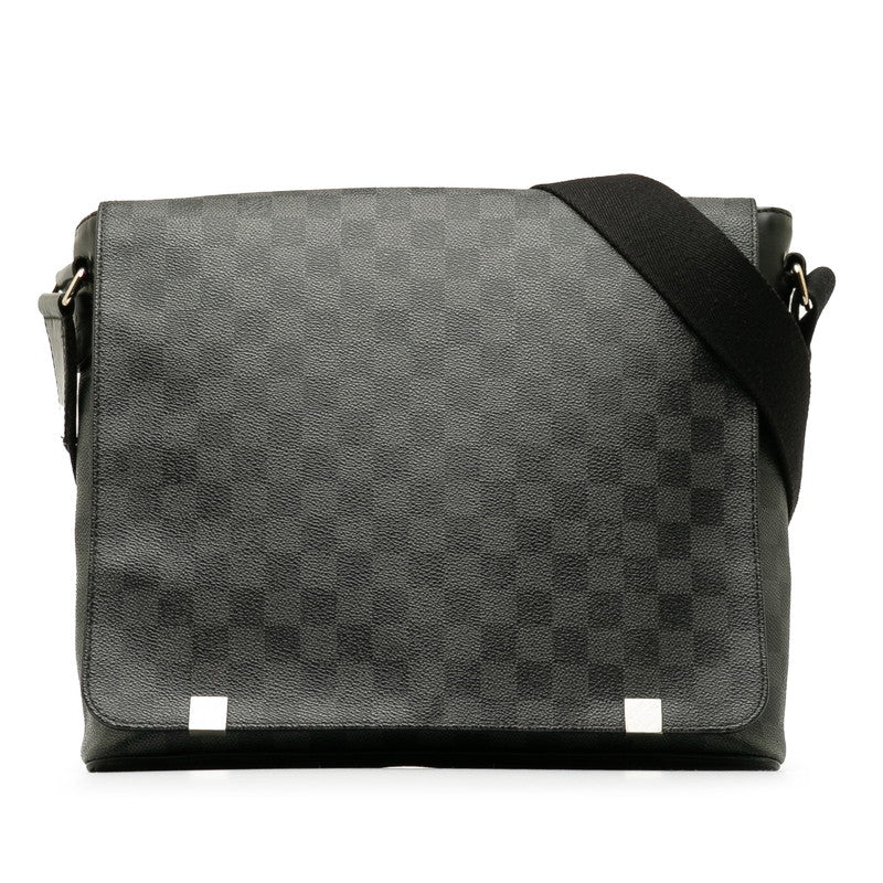 Louis Vuitton Monogram Eclipse District MM Shoulder Bag M45271 Black  Men&#39;s