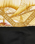 Hermes Carré 90 Au-dela des cinq mers Through the Five eas Black Multicolor Silk  Hermes