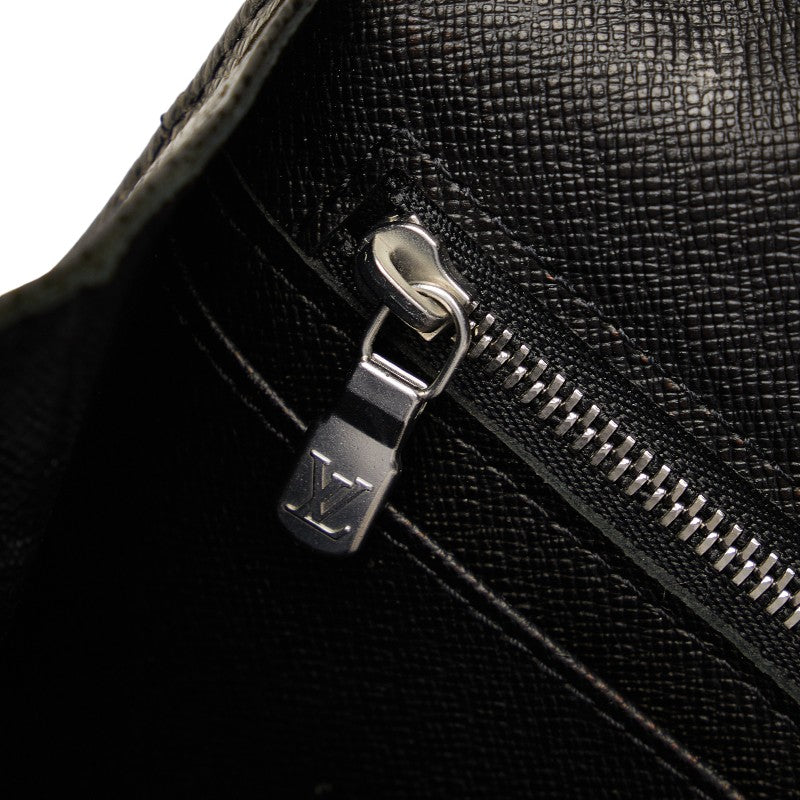 Louis Vuitton Taiga Selenga 雙肩包第二包 M30782 黑色皮革男士 LOUIS VUITTON