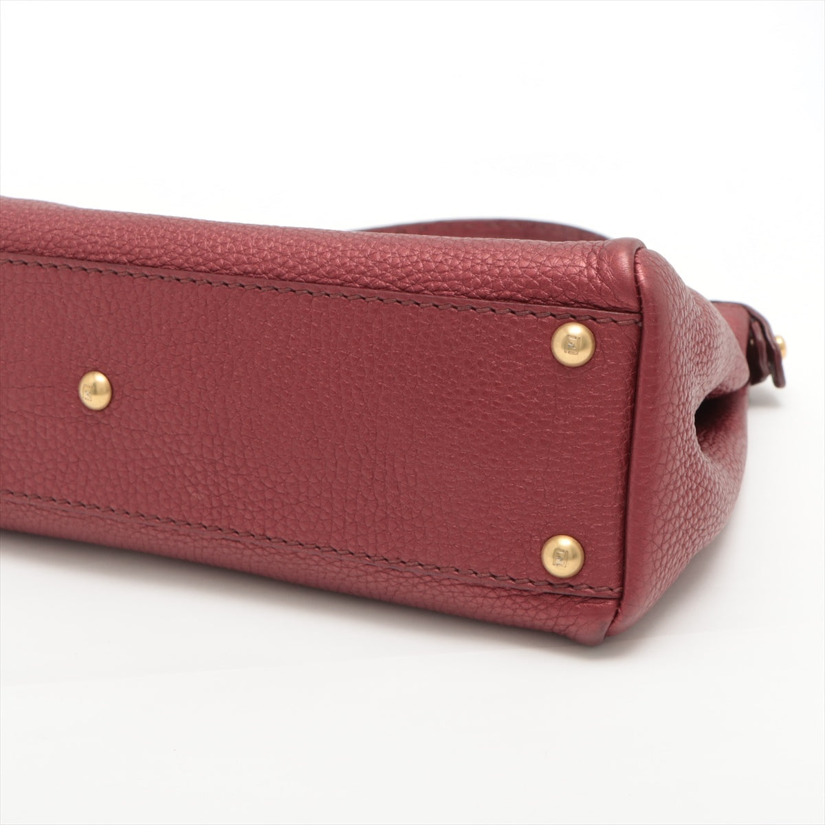 FENDI Peekaboo Selleria Bag in Leather Red 8BN226