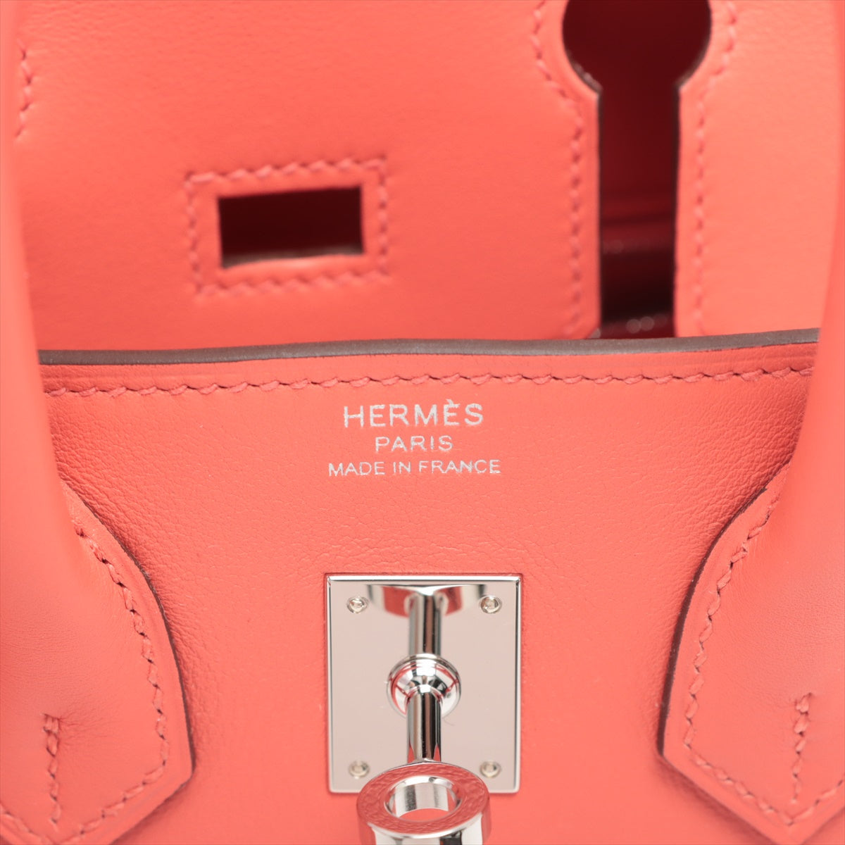 Hermes Bur 25 Vossyft Rose Texas Silver